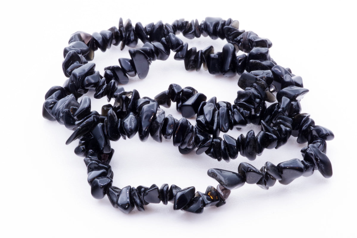 Obsidian bracelet – Chips - www.Crystals.eu