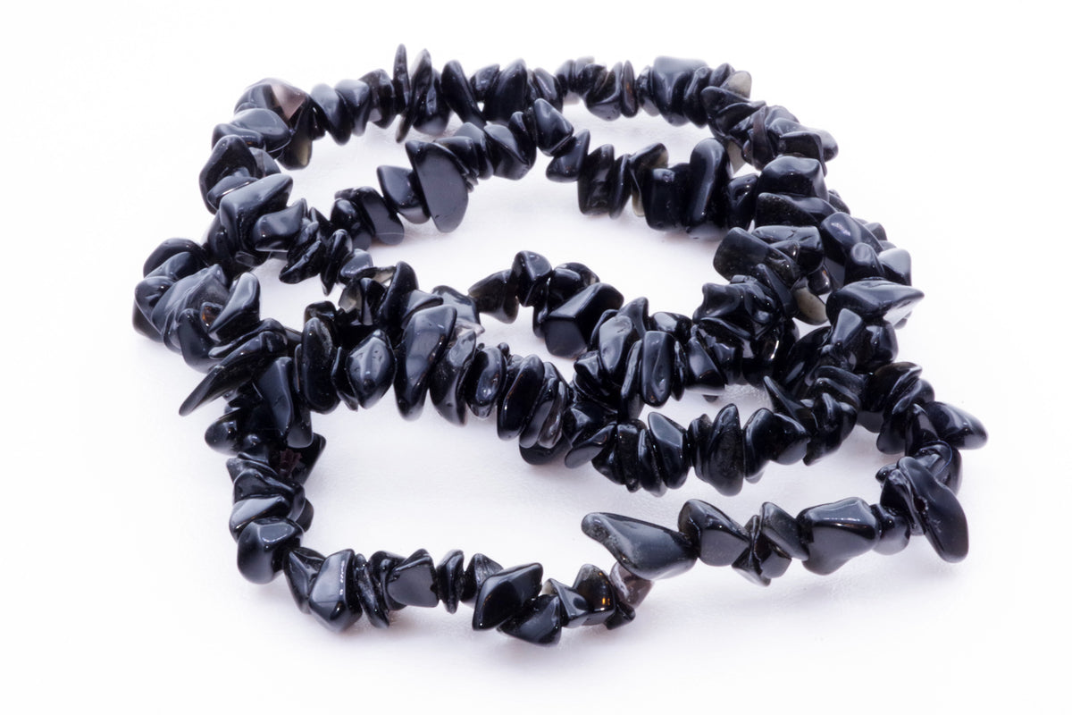Obsidian bracelet – Chips - www.Crystals.eu