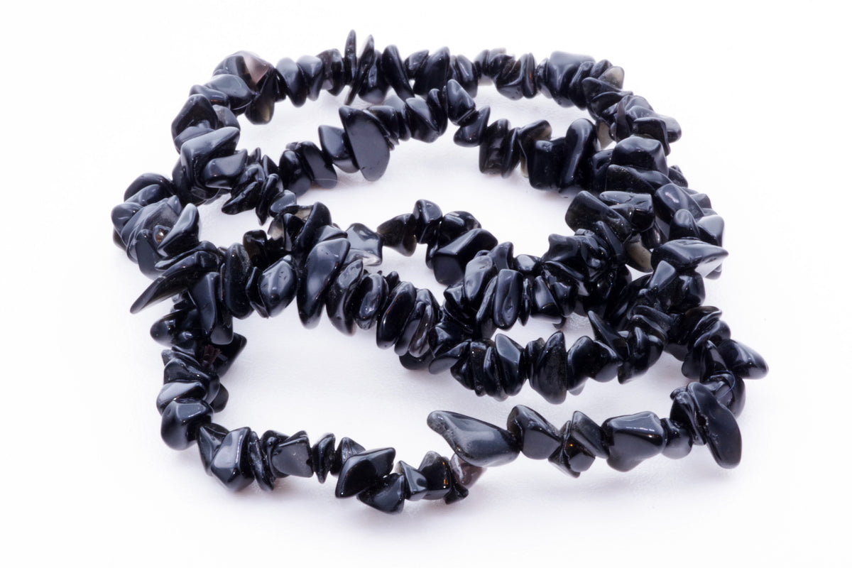 Obsidian bracelet – Chips - www.Crystals.eu