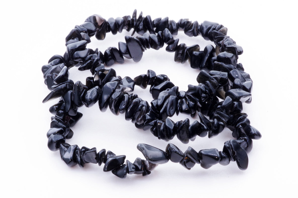 Obsidian bracelet – Chips - www.Crystals.eu