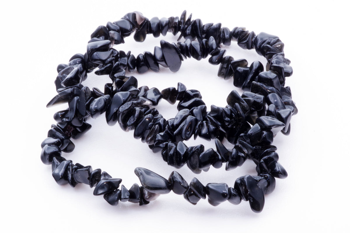 Obsidian bracelet – Chips - www.Crystals.eu