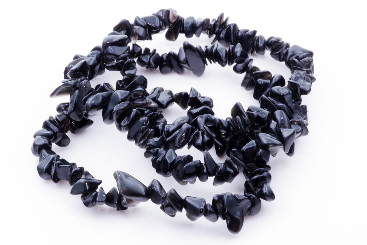 Obsidian bracelet – Chips - www.Crystals.eu