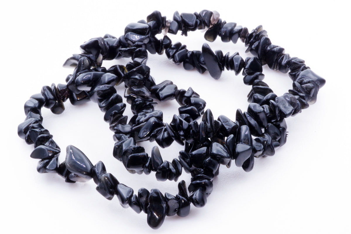 Obsidian bracelet – Chips - www.Crystals.eu