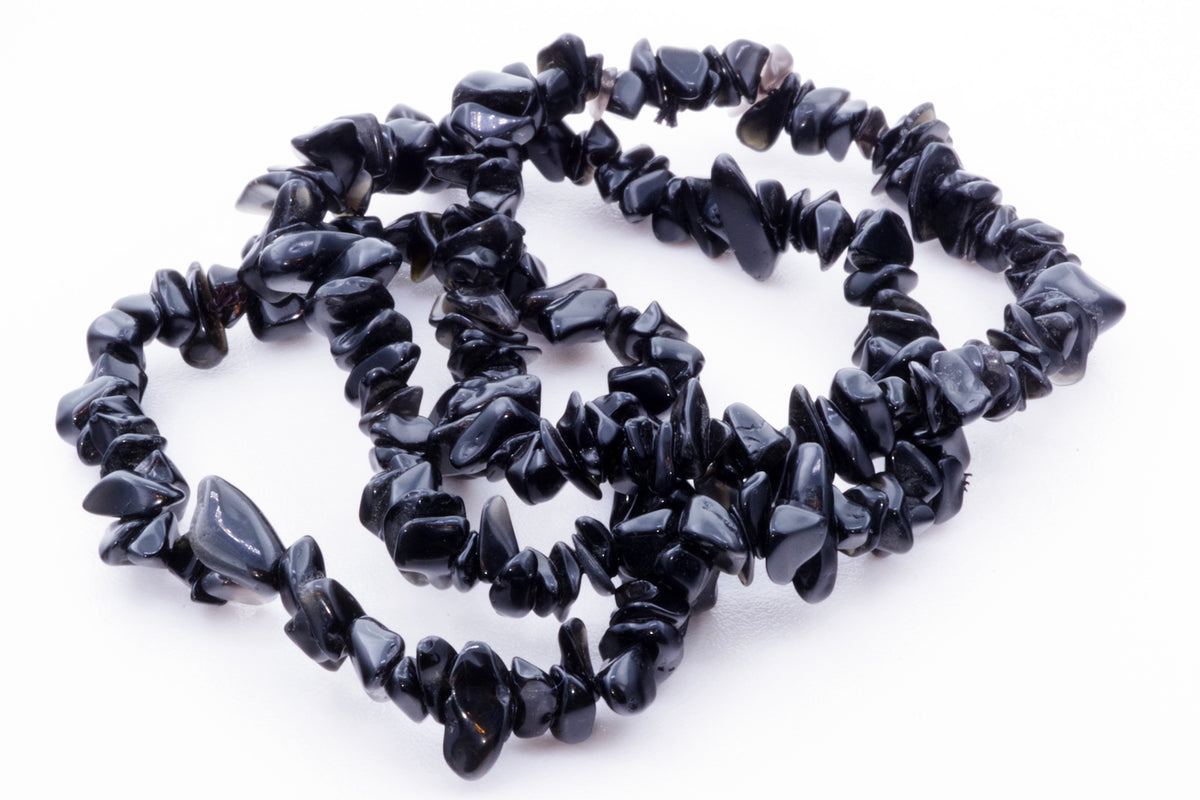 Obsidian bracelet – Chips - www.Crystals.eu