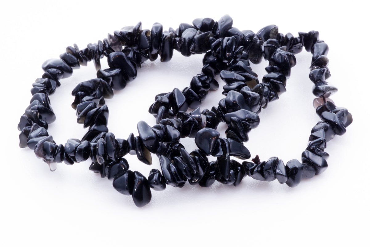 Obsidian bracelet – Chips - www.Crystals.eu