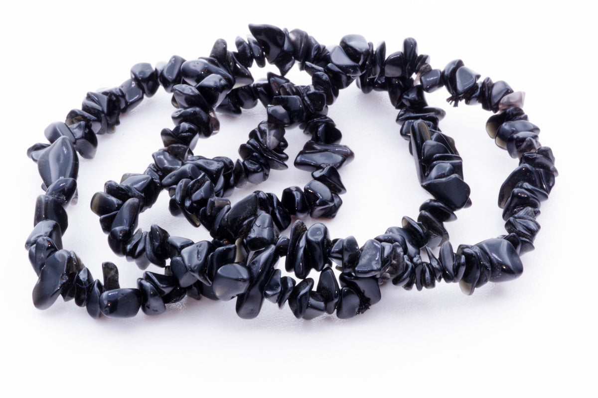 Obsidian bracelet – Chips - www.Crystals.eu