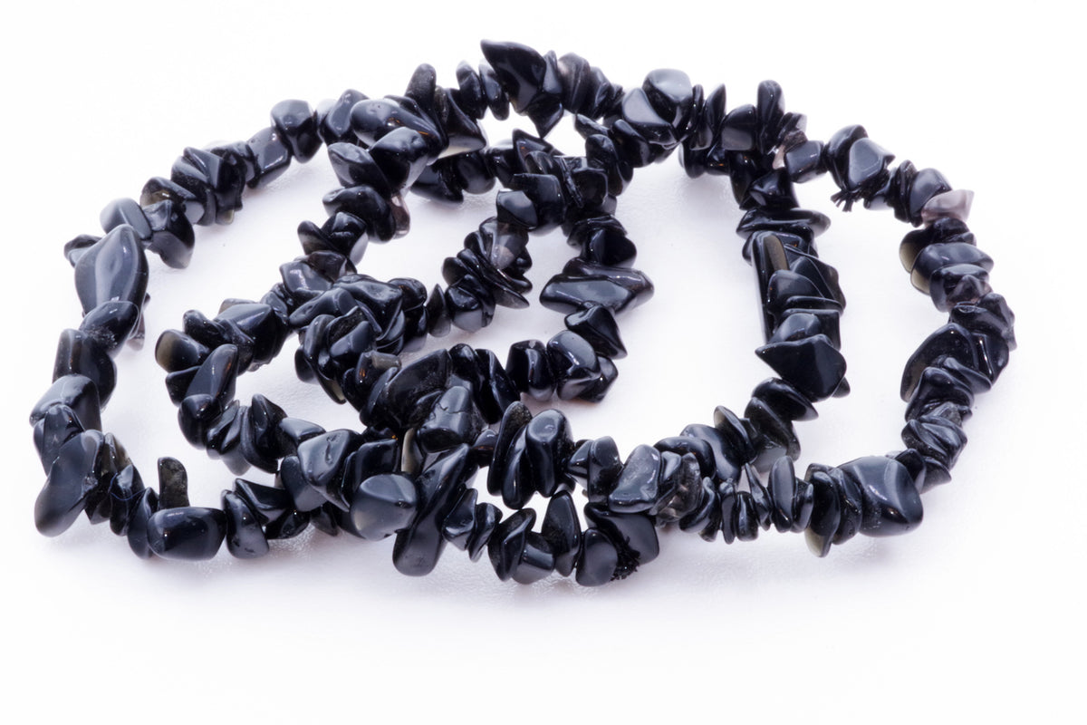 Obsidian bracelet – Chips - www.Crystals.eu