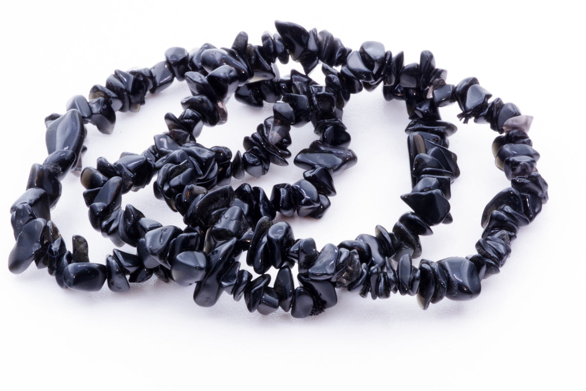Obsidian bracelet – Chips - www.Crystals.eu