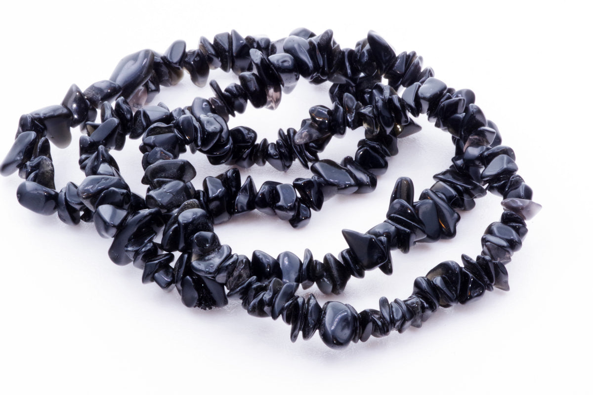 Obsidian bracelet – Chips - www.Crystals.eu