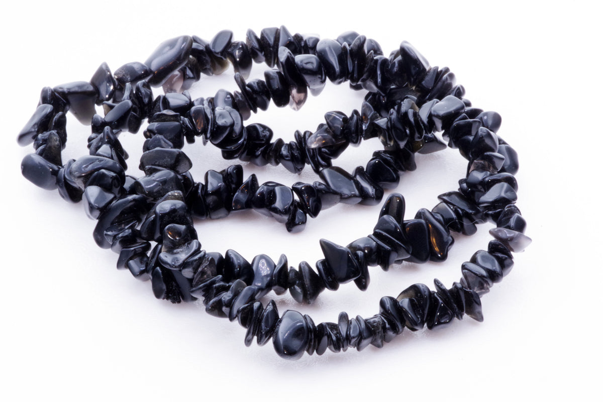 Obsidian bracelet – Chips - www.Crystals.eu