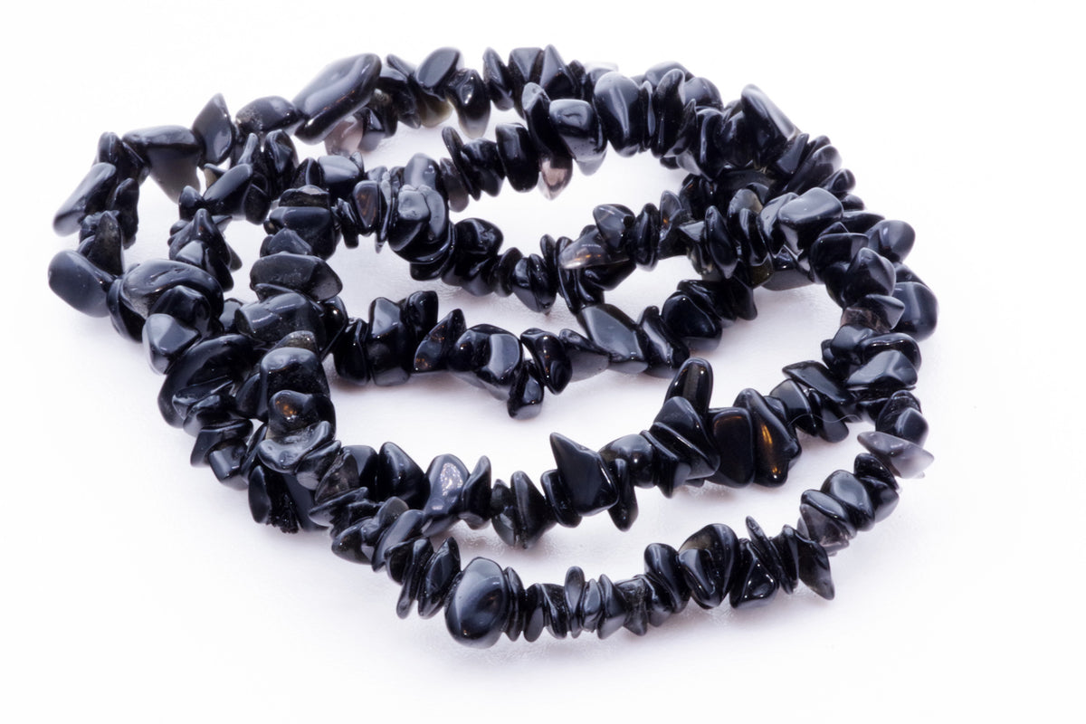 Obsidian bracelet – Chips - www.Crystals.eu