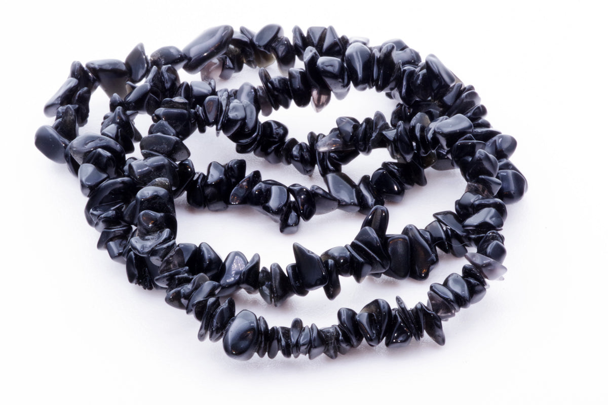 Obsidian bracelet – Chips - www.Crystals.eu