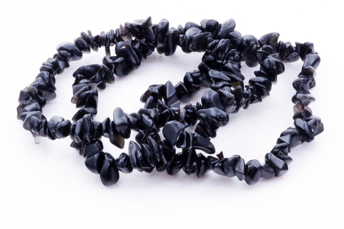 Obsidian bracelet – Chips - www.Crystals.eu