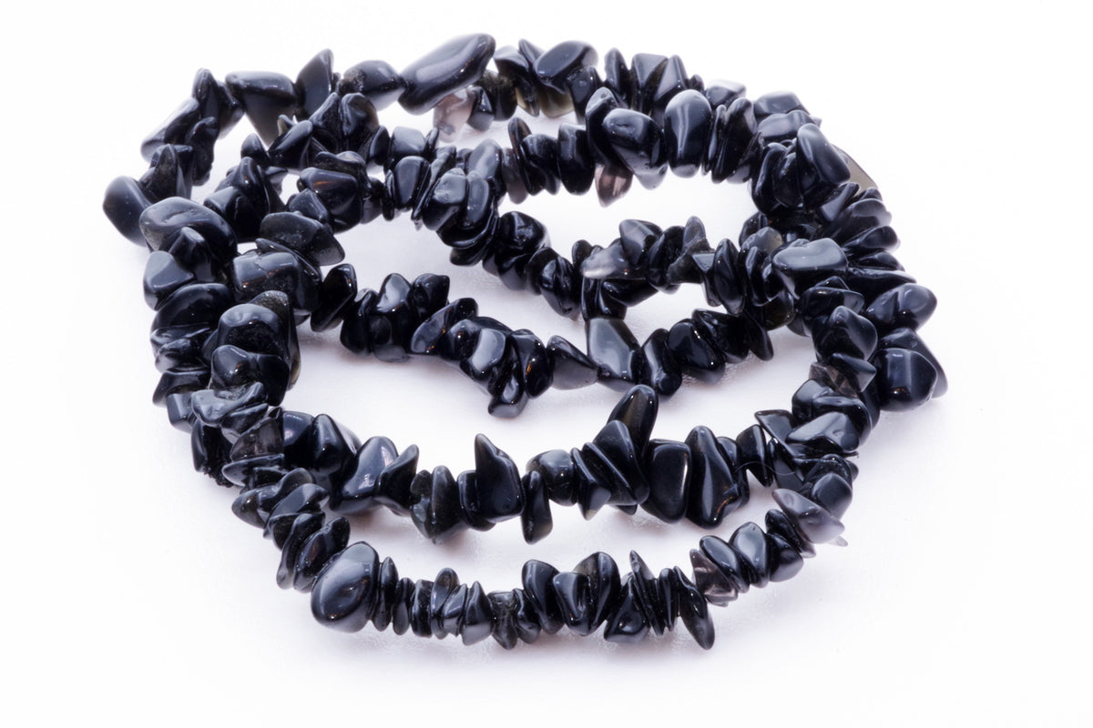 Obsidian bracelet – Chips - www.Crystals.eu