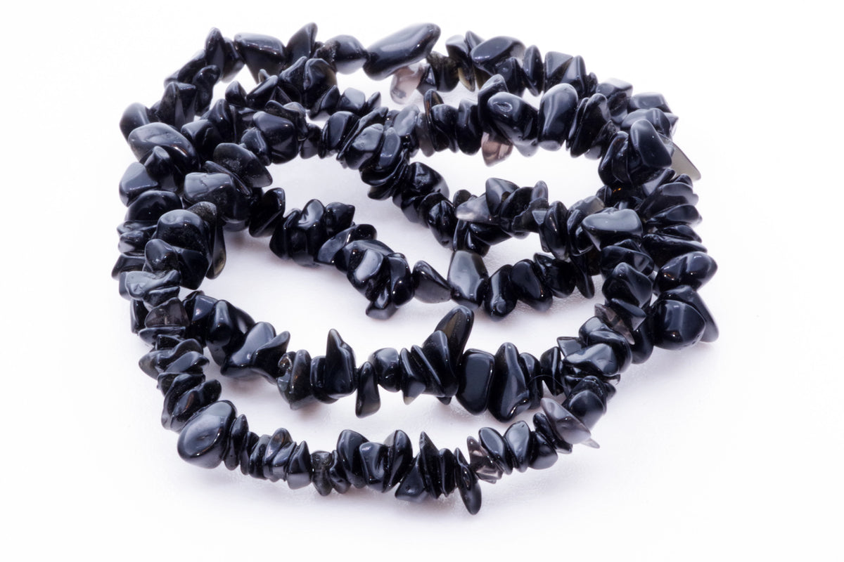 Obsidian bracelet – Chips - www.Crystals.eu