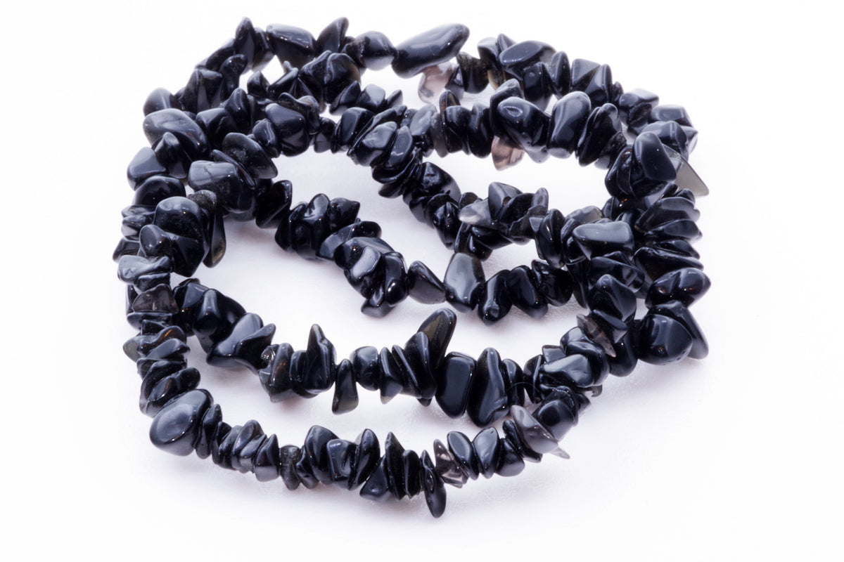 Obsidian bracelet – Chips - www.Crystals.eu