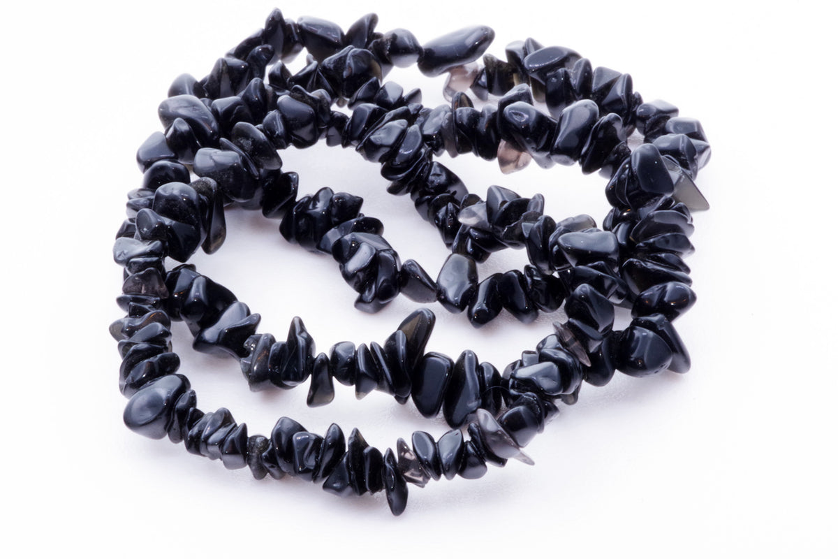 Obsidian bracelet – Chips - www.Crystals.eu