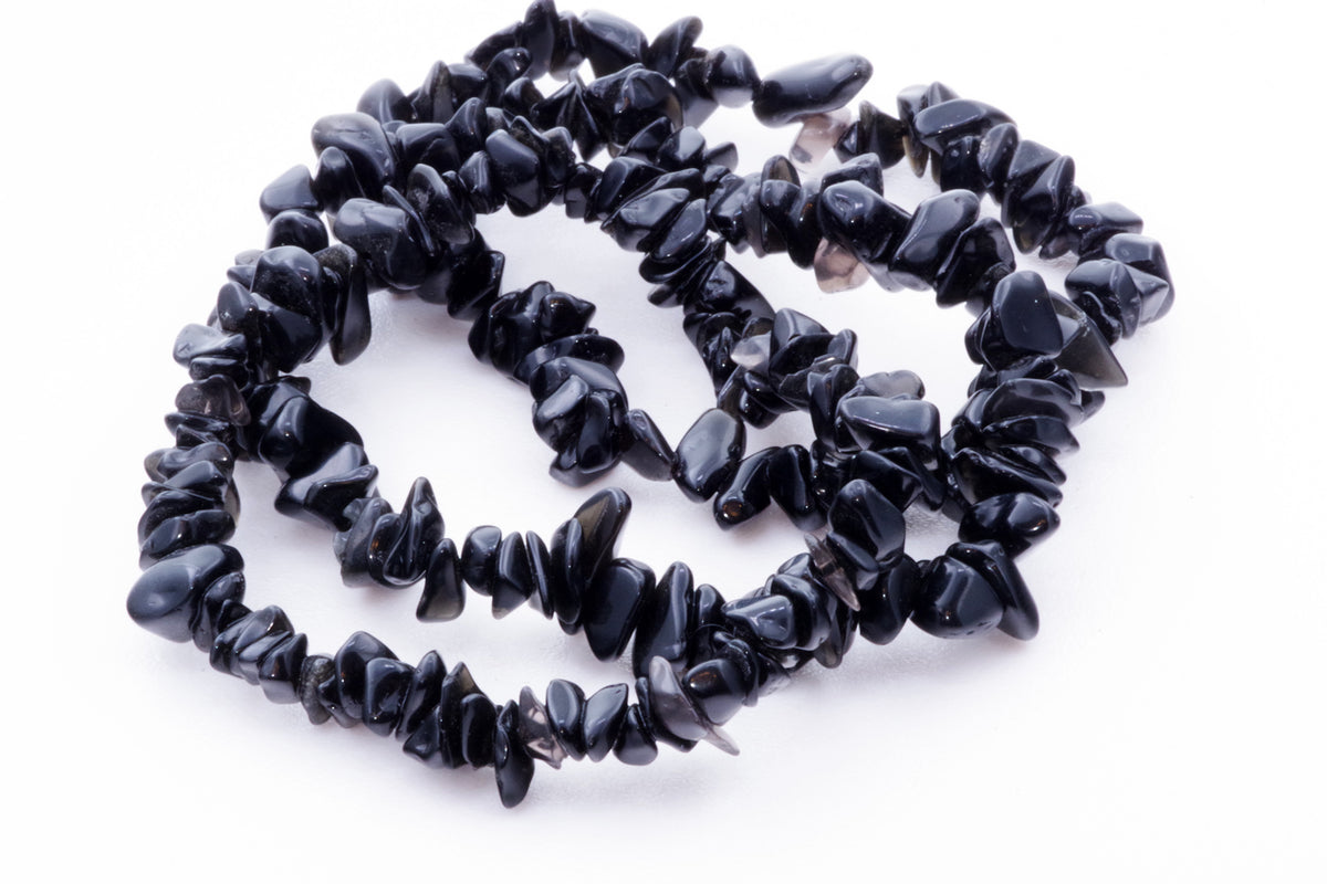 Obsidian bracelet – Chips - www.Crystals.eu