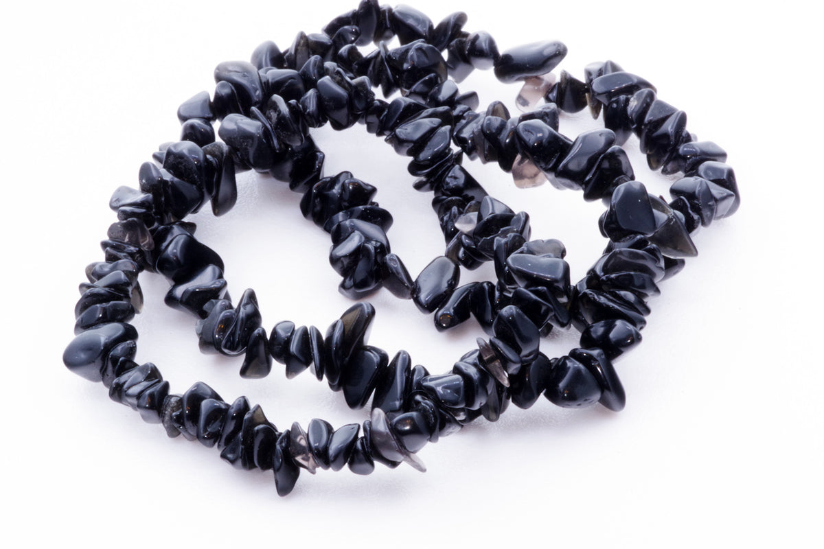 Obsidian bracelet – Chips - www.Crystals.eu