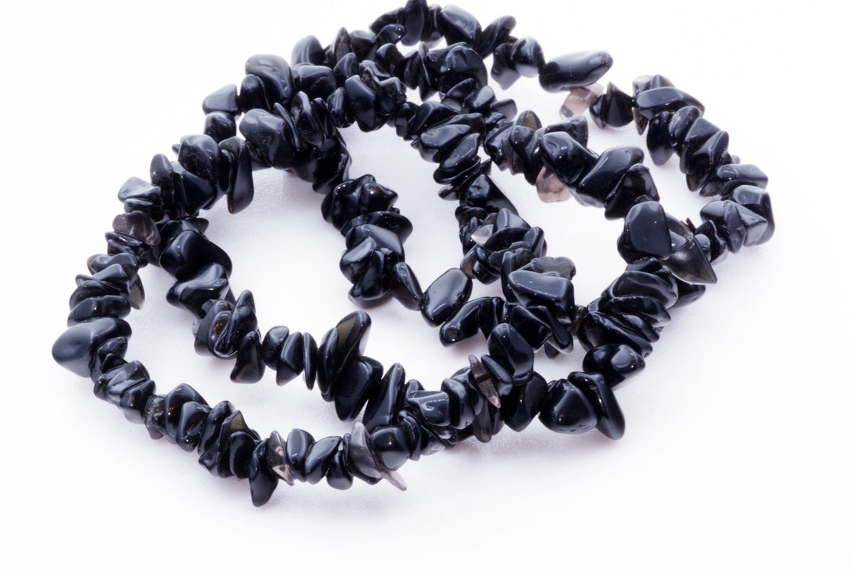 Obsidian bracelet – Chips - www.Crystals.eu