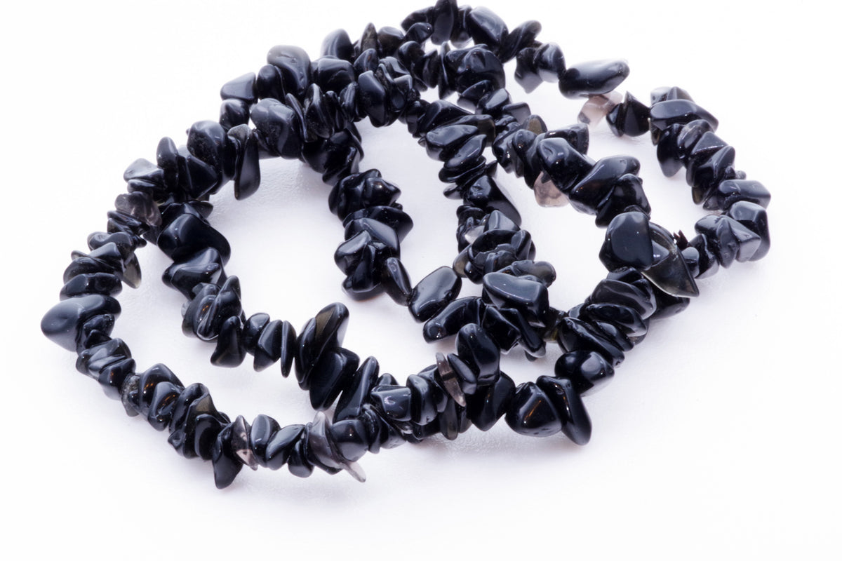 Obsidian bracelet – Chips - www.Crystals.eu