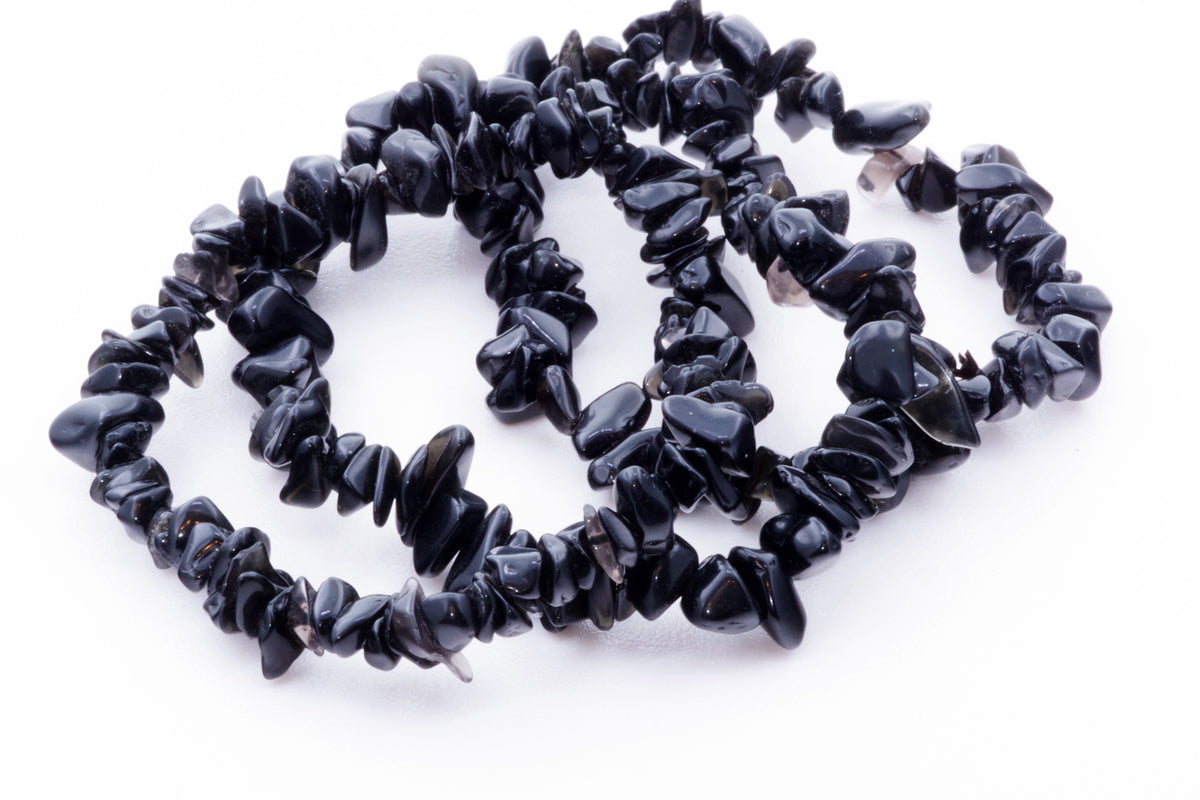 Obsidian bracelet – Chips - www.Crystals.eu
