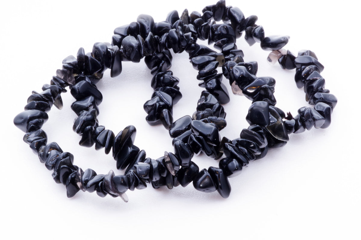 Obsidian bracelet – Chips - www.Crystals.eu