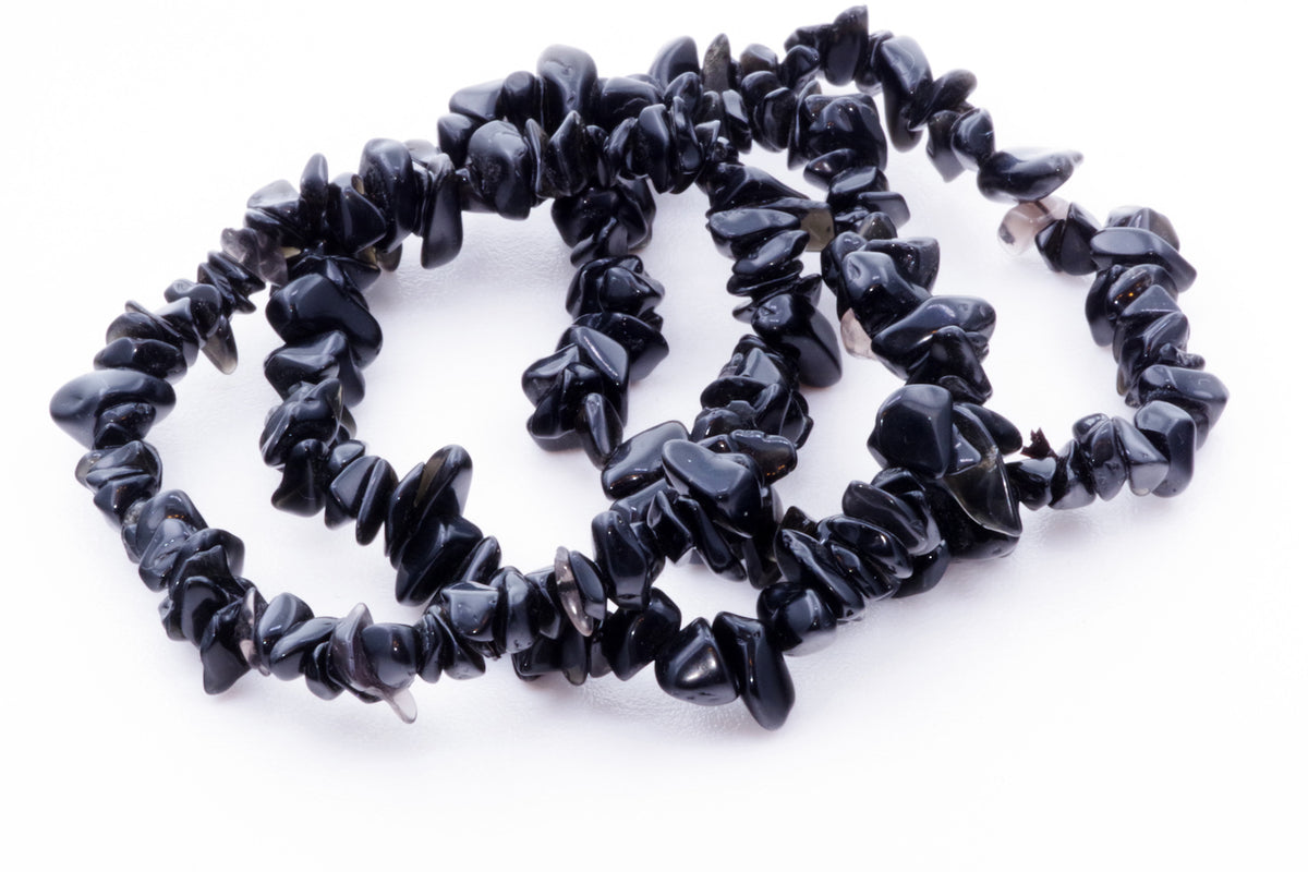 Obsidian bracelet – Chips - www.Crystals.eu