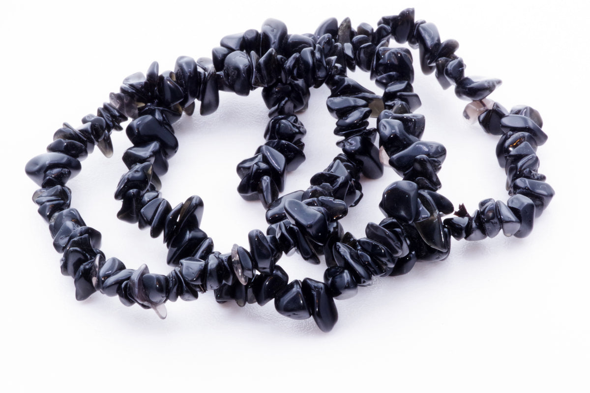 Obsidian bracelet – Chips - www.Crystals.eu