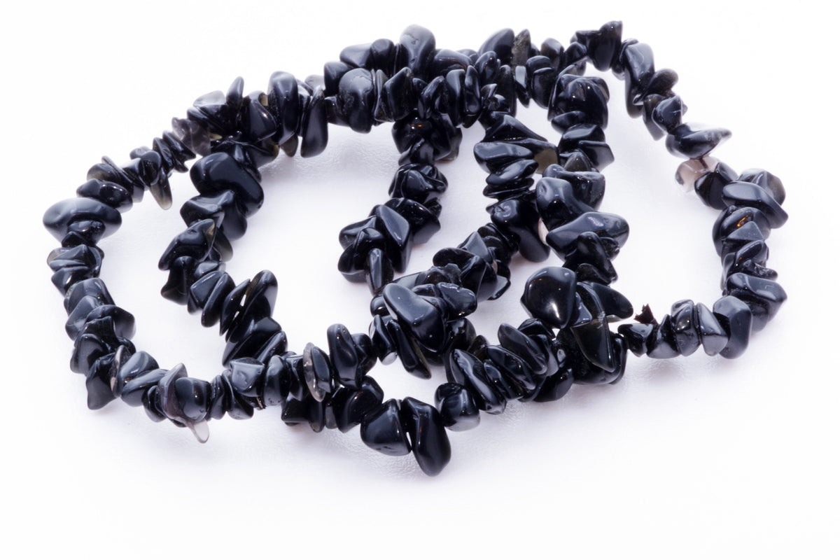 Obsidian bracelet – Chips - www.Crystals.eu
