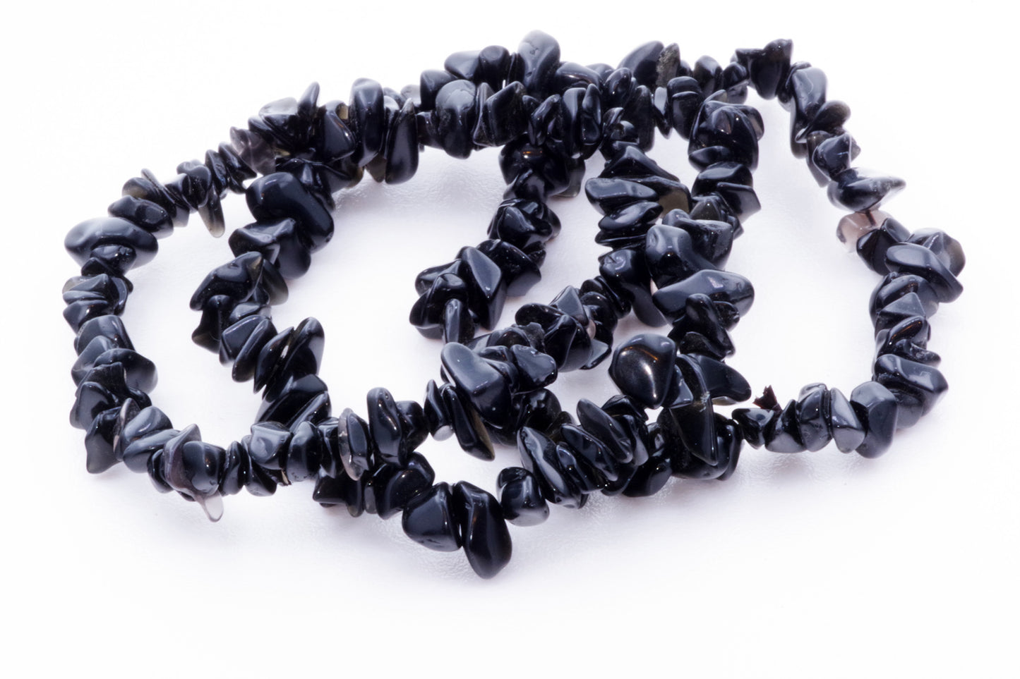 Obsidian bracelet – Chips - www.Crystals.eu