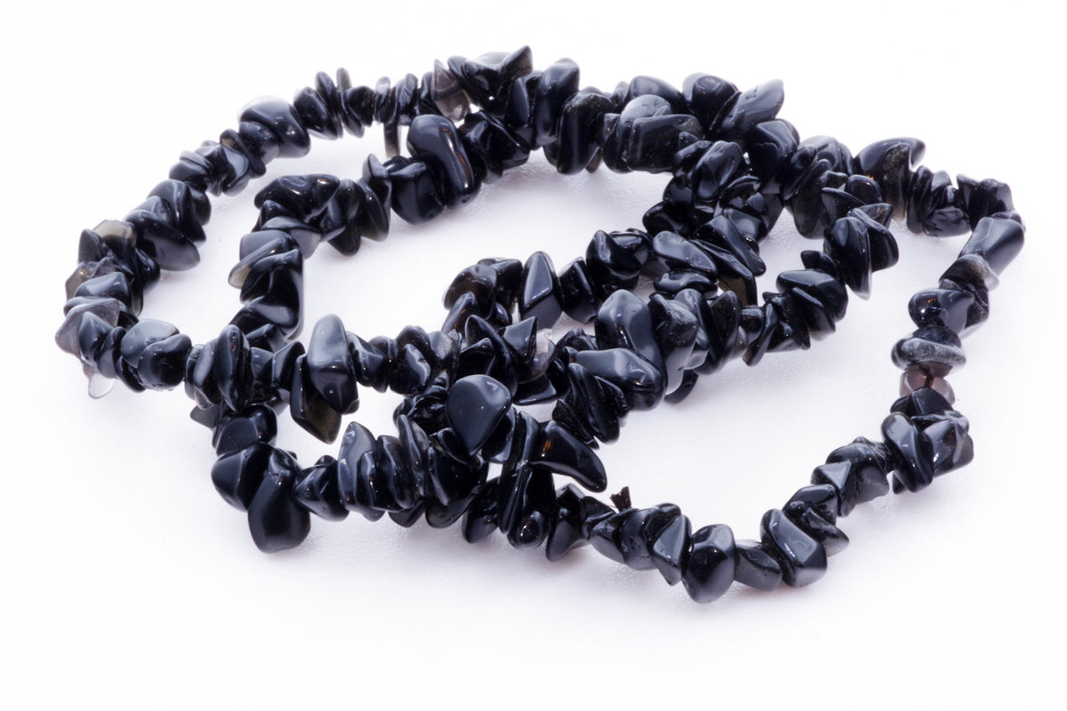 Obsidian bracelet – Chips - www.Crystals.eu