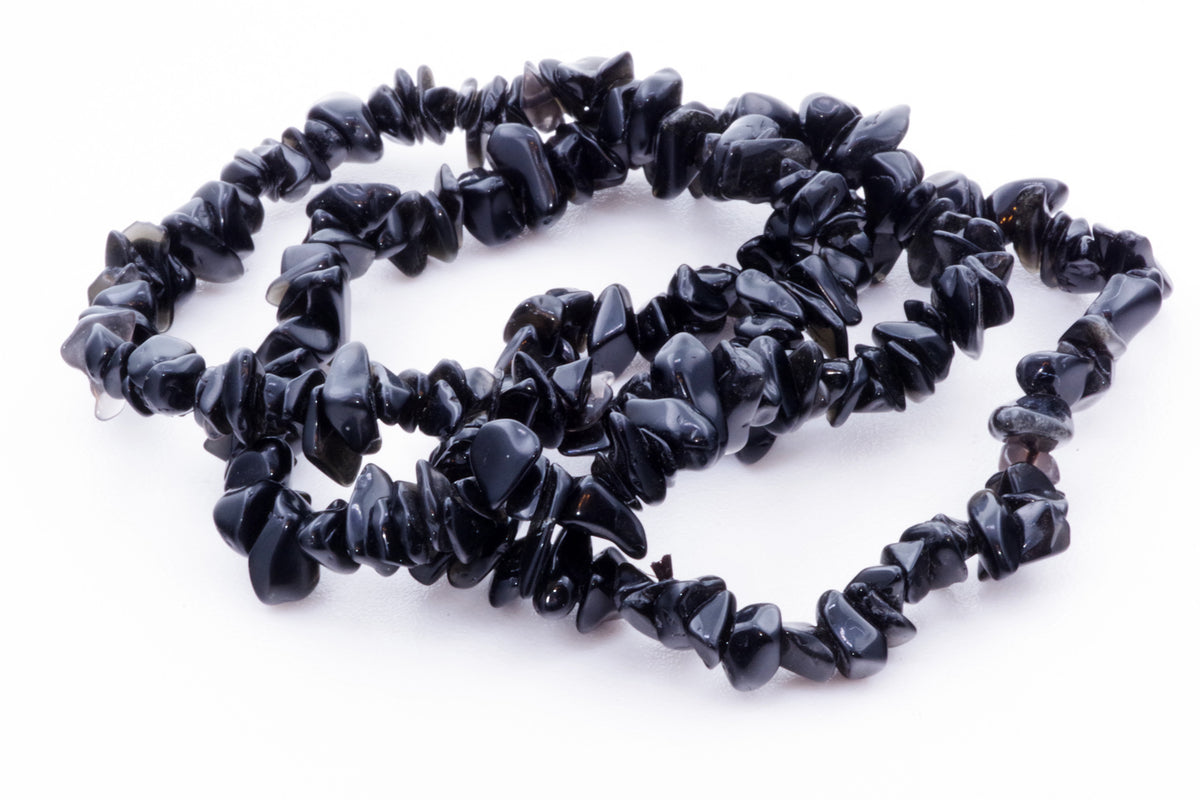 Obsidian bracelet – Chips - www.Crystals.eu