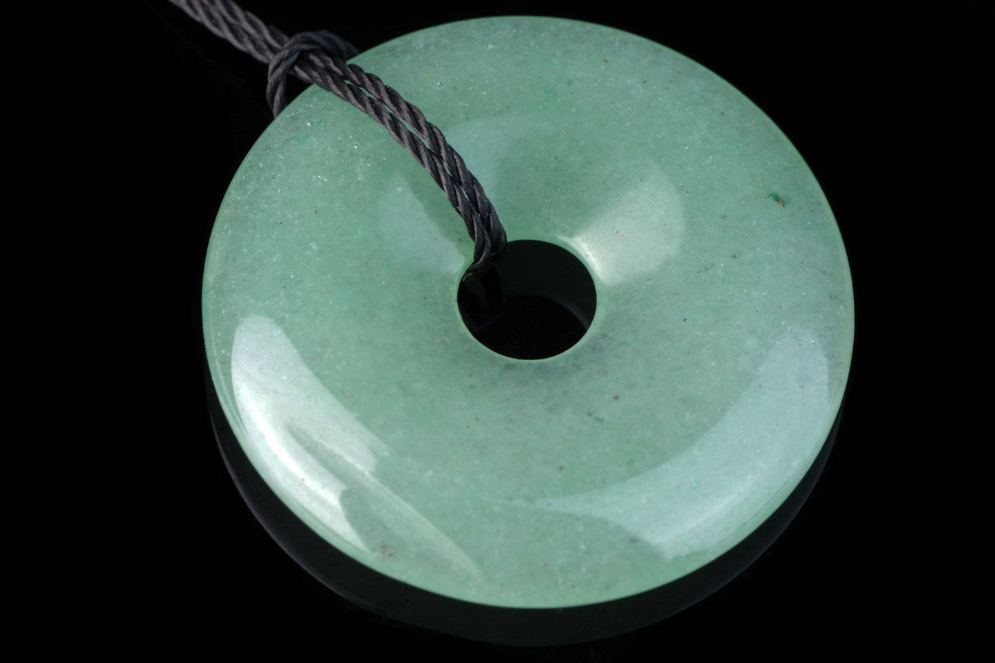 Aventurine pendant – Donut 30mm
