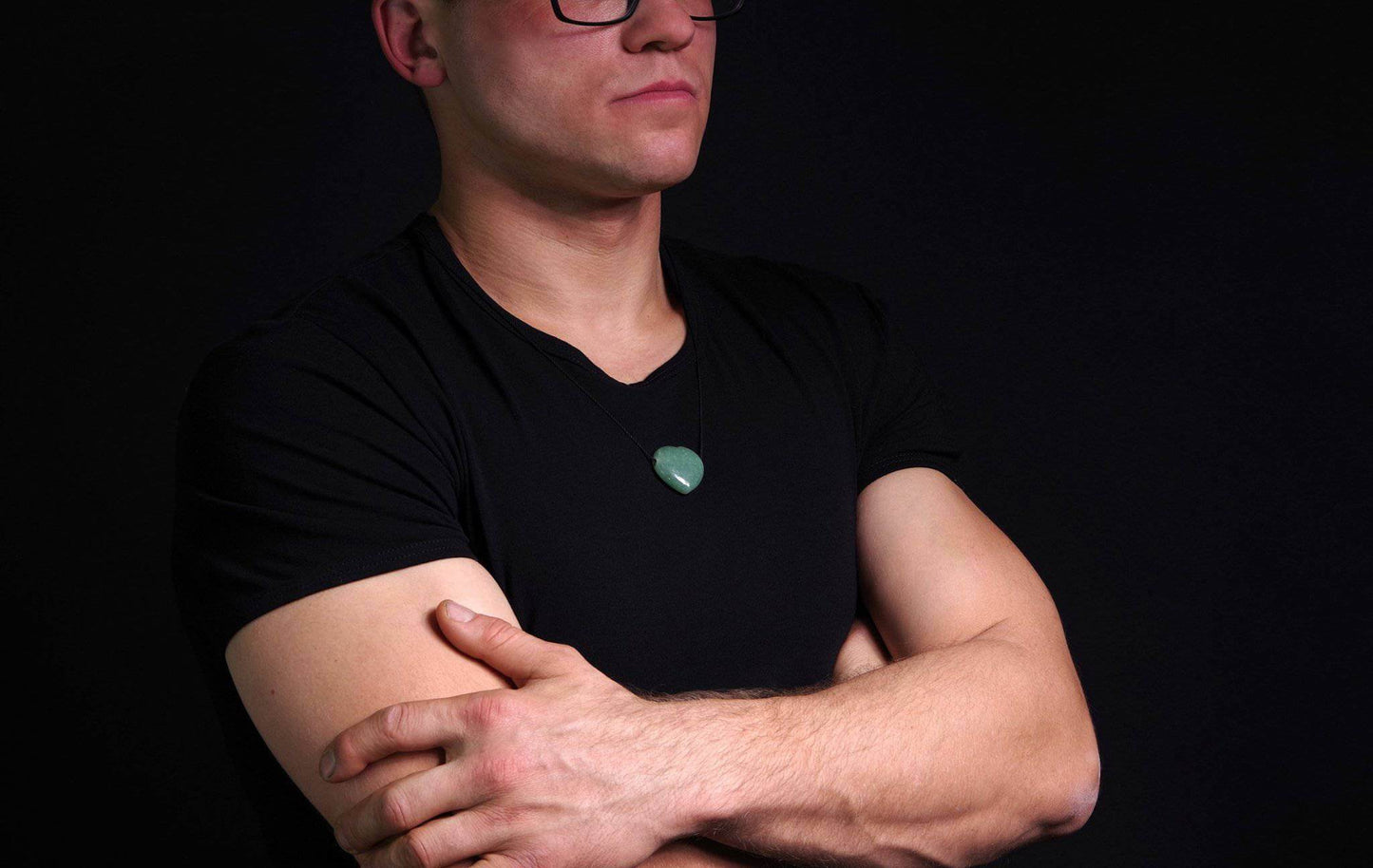 Aventurine pendant – Heart