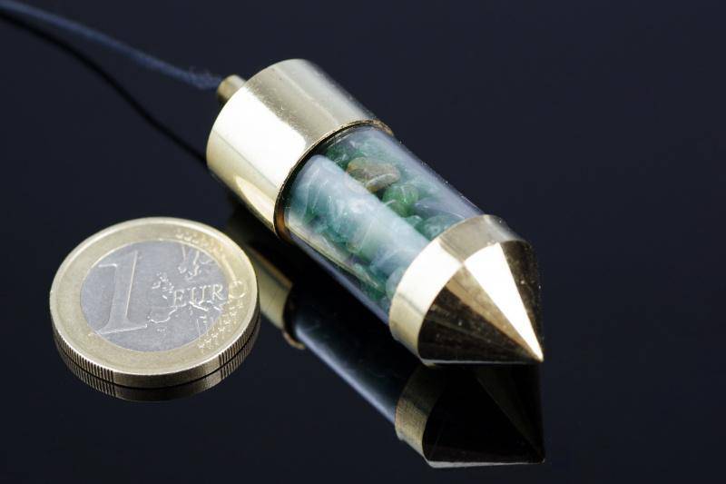 Aventurine pendulum – Brass