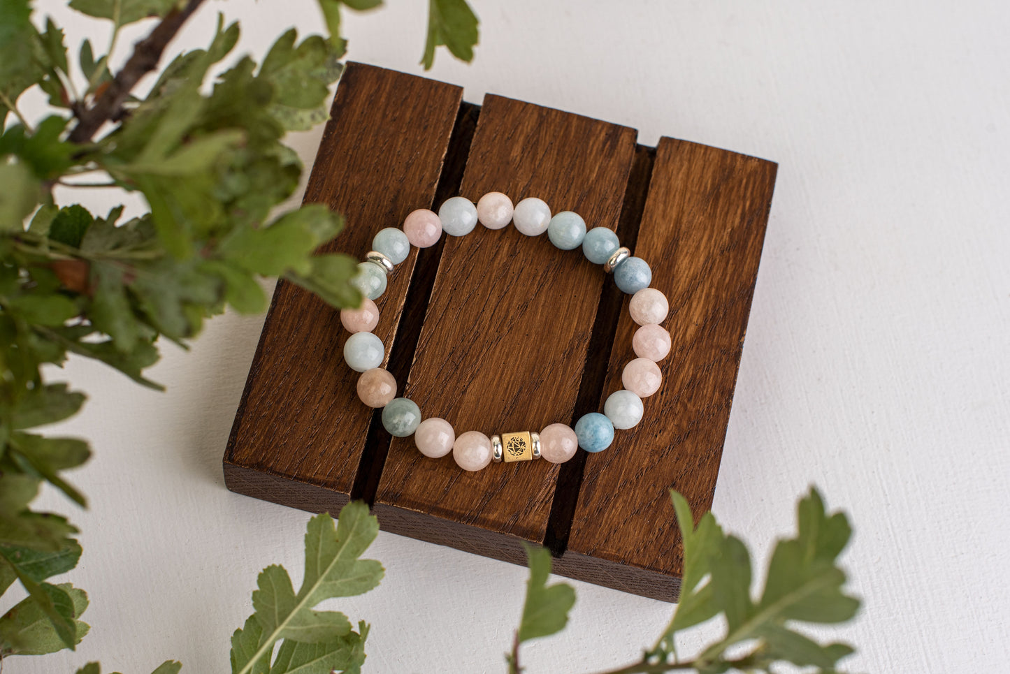 Beryl bracelet – 925 silver - 8mm - www.Crystals.eu