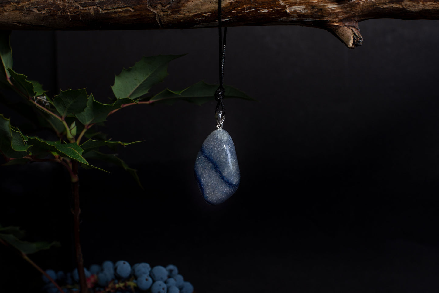 Blue quartz – 925 silver - www.Crystals.eu