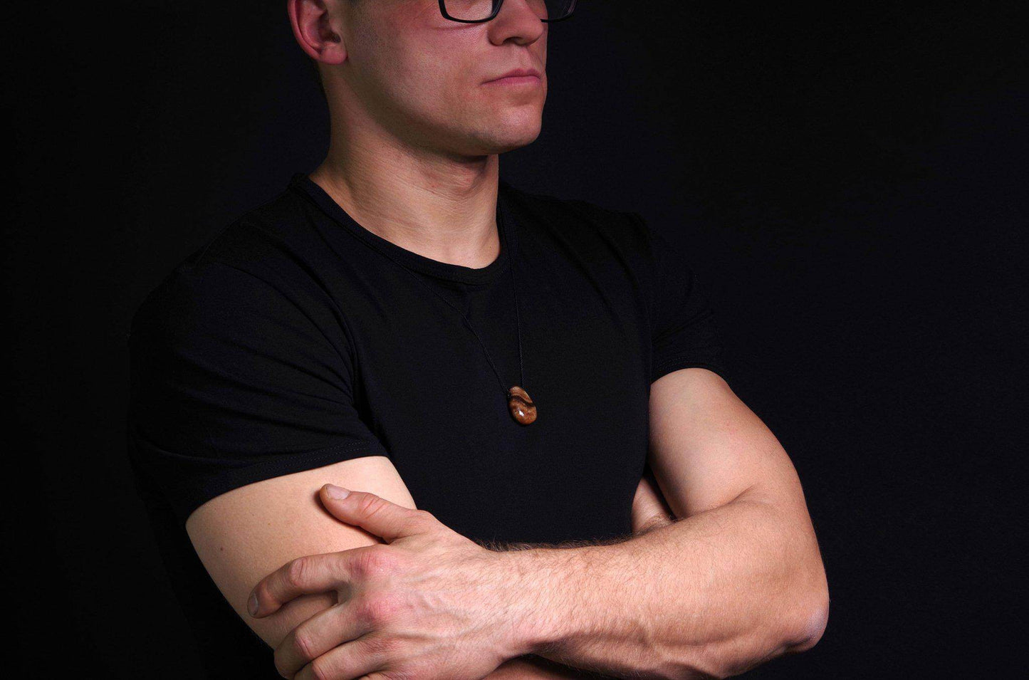 Brown aragonite pendant – Drop