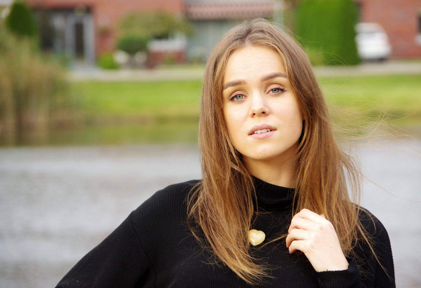 Calcite pendant – Heart