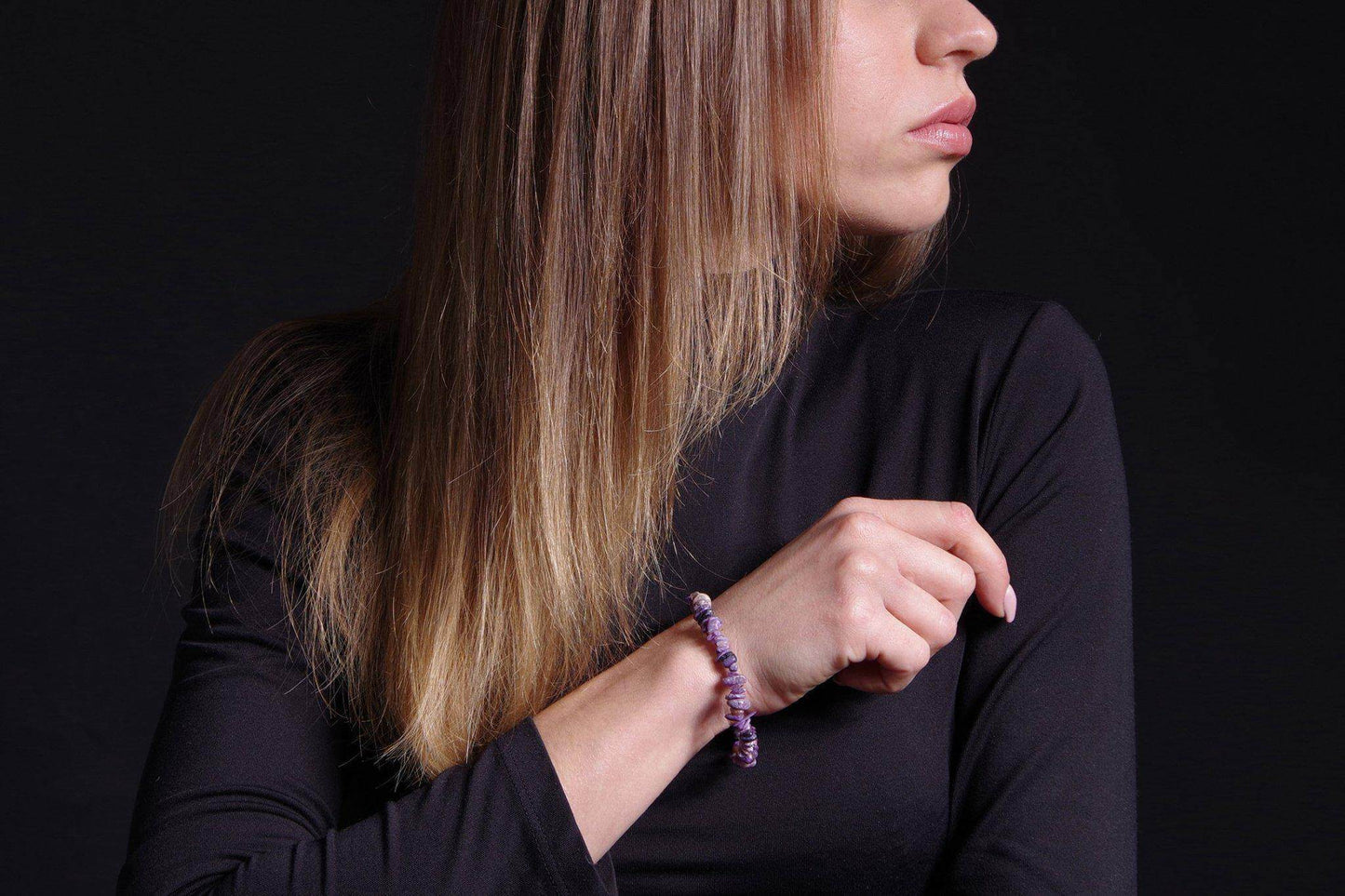 Charoite bracelet – Chips