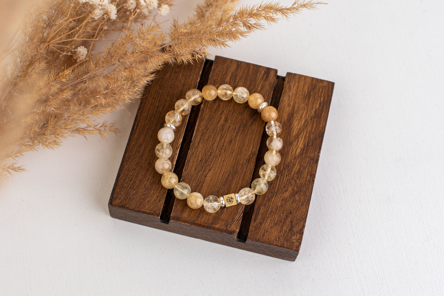 Citrine bracelet – 925 silver - 8mm - www.Crystals.eu