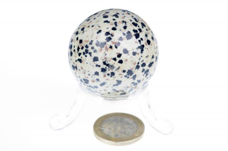 Dalmatian jasper sphere – 40mm