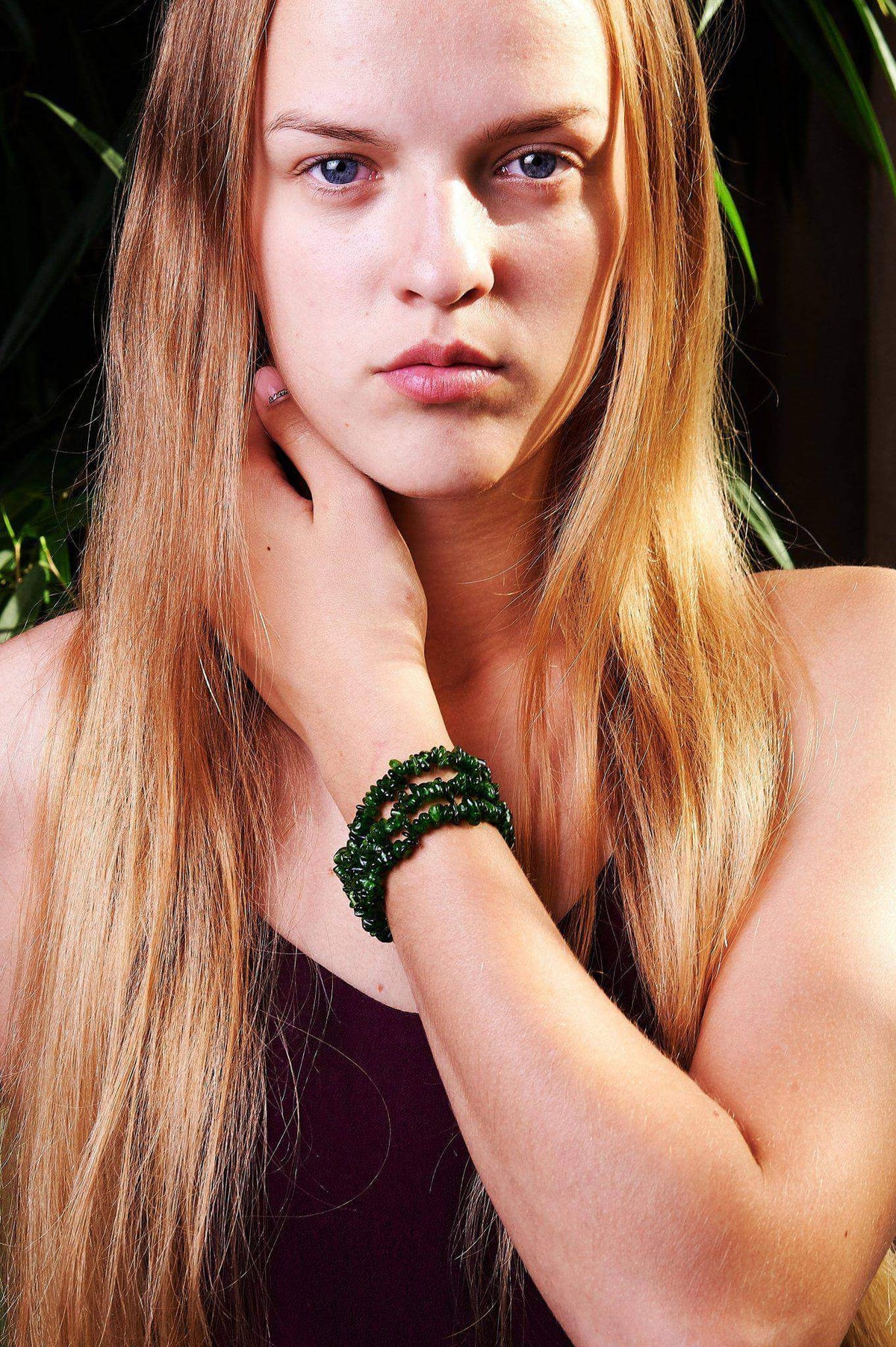 Diopside bracelet – Chips