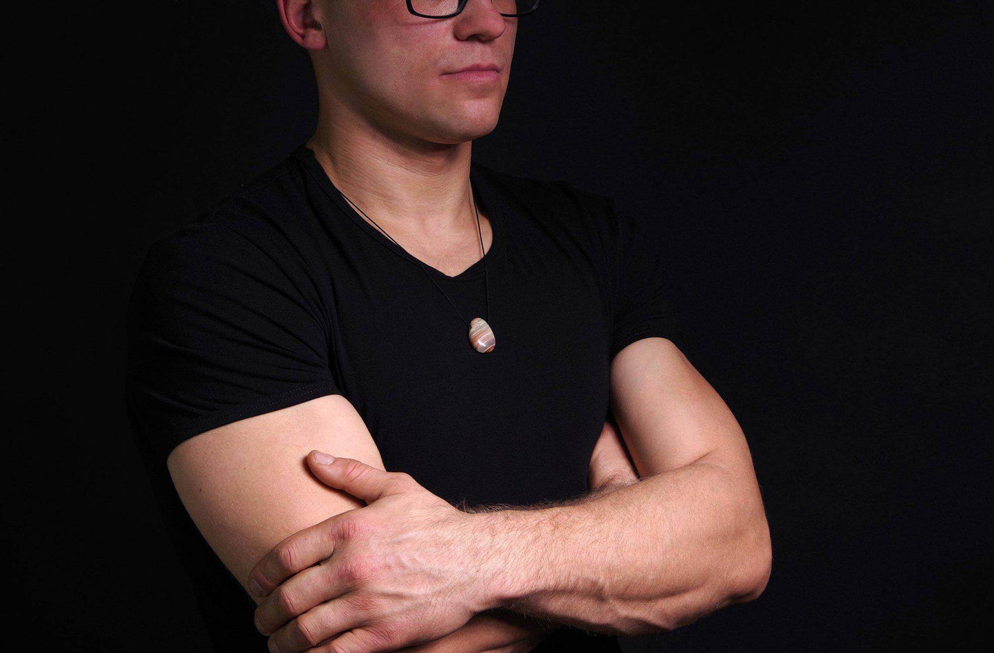 Green aragonite pendant – Drop