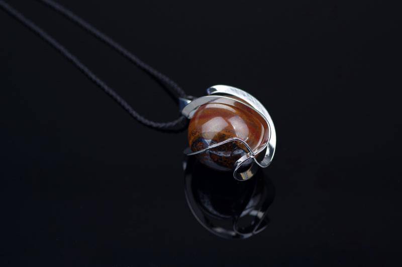 Iron tiger eye pendant sphere – 20mm