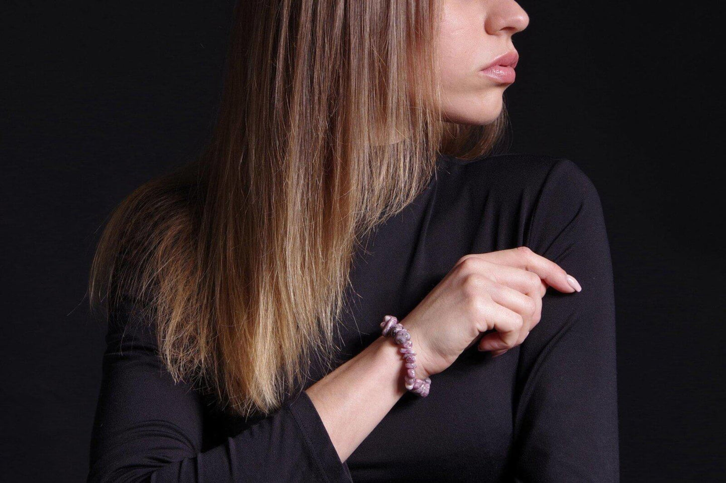 Lepidolite bracelet – Chips