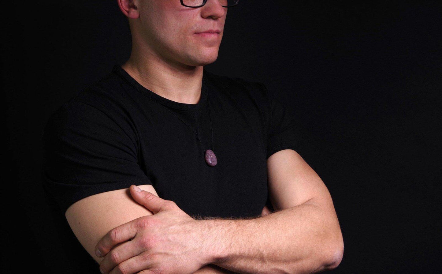 Lepidolite pendant – Drop