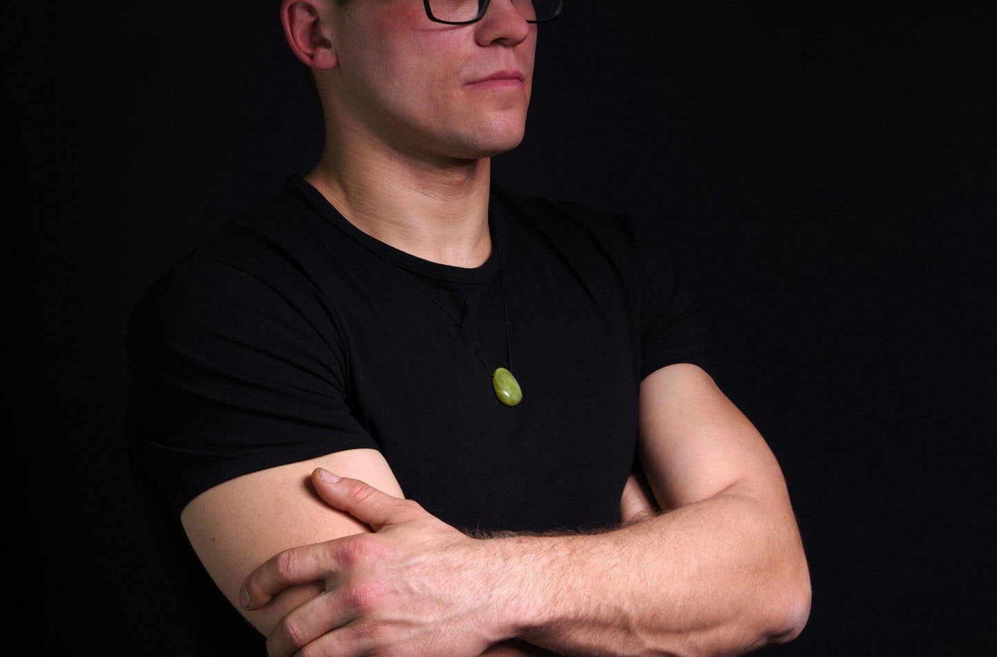 Lizardite pendant – Drop