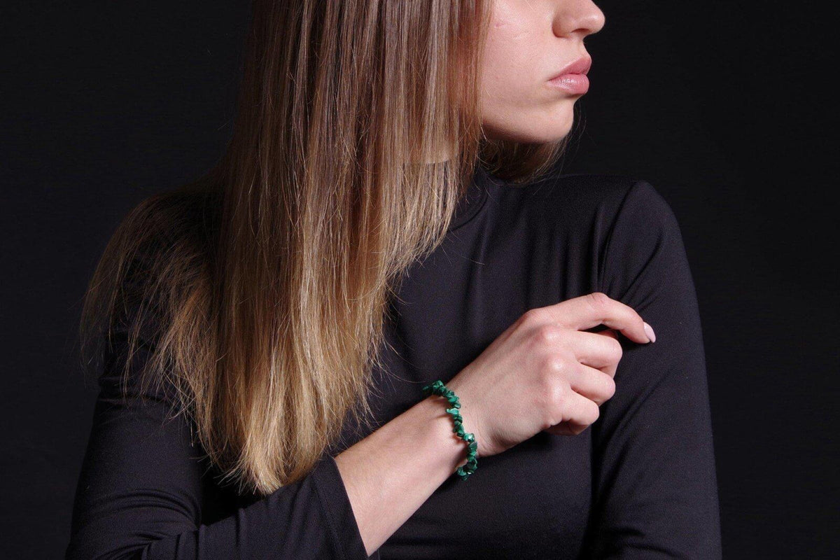 Malachite bracelet – Chips